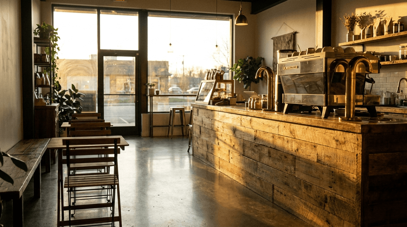 AI chatbot for cafes in hospitality and leisure — source-grounded answers and human escalation.